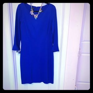 Royal Blue Flare Sleeve Dress